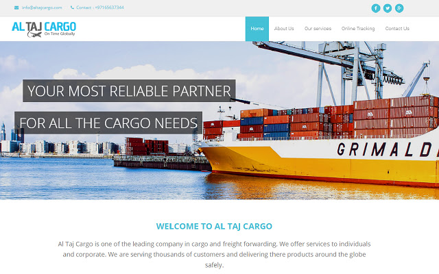 AL TAJ CARGO  from Chrome web store to be run with OffiDocs Chromium online