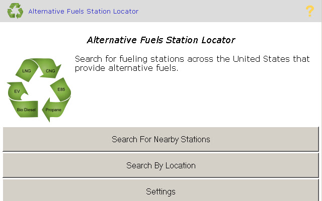 Alternative Fuels Station Locator  from Chrome web store to be run with OffiDocs Chromium online