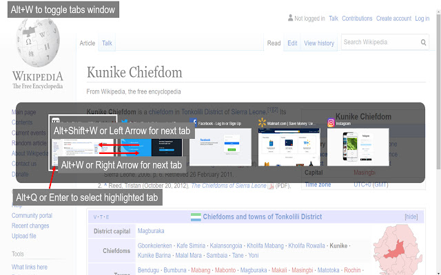 Alt+Tabs  from Chrome web store to be run with OffiDocs Chromium online