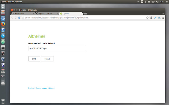 Alzheimer password generator  from Chrome web store to be run with OffiDocs Chromium online