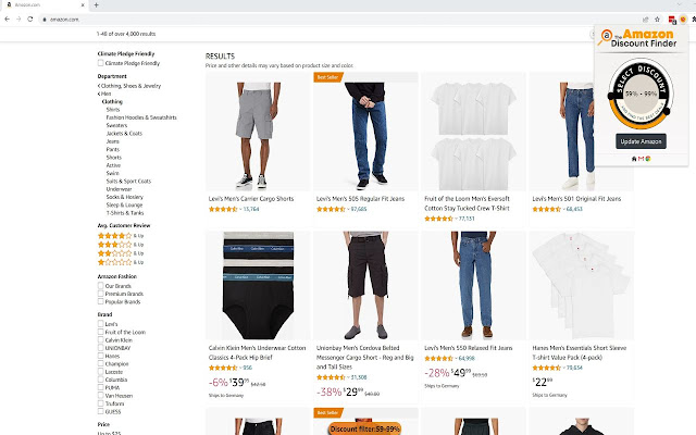 Amazon Discount Filter Search  from Chrome web store to be run with OffiDocs Chromium online