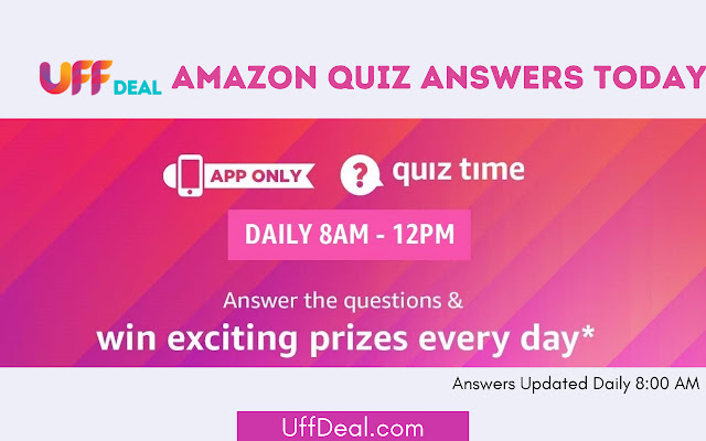 Amazon Quiz Answers Today  from Chrome web store to be run with OffiDocs Chromium online