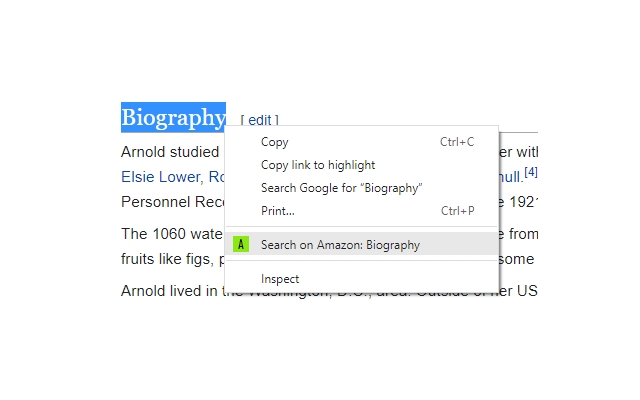 Amazon Search Context Menu  from Chrome web store to be run with OffiDocs Chromium online