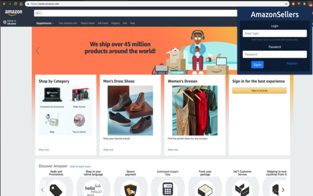 AmazonSellers (AS)  from Chrome web store to be run with OffiDocs Chromium online