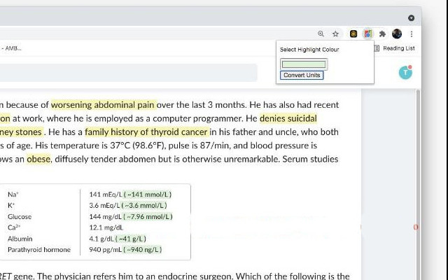 AMBOSS SI Estimator  from Chrome web store to be run with OffiDocs Chromium online