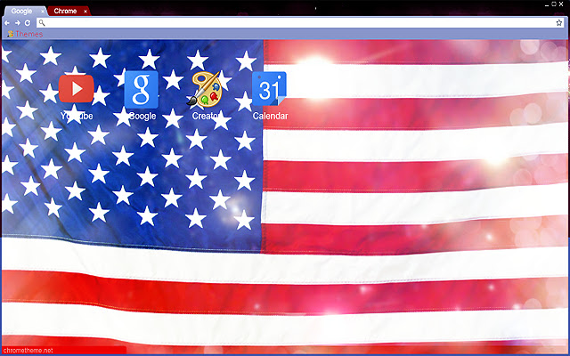 American Flag  from Chrome web store to be run with OffiDocs Chromium online