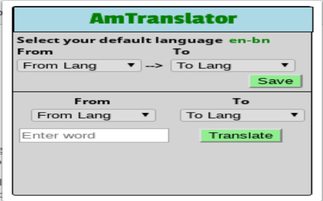 AmTranslator  from Chrome web store to be run with OffiDocs Chromium online