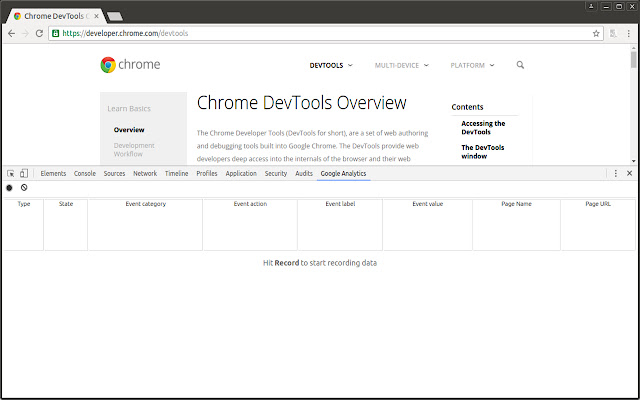 Analytics Tracker  from Chrome web store to be run with OffiDocs Chromium online