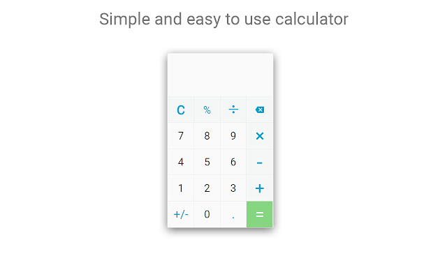 Android Calculator  from Chrome web store to be run with OffiDocs Chromium online