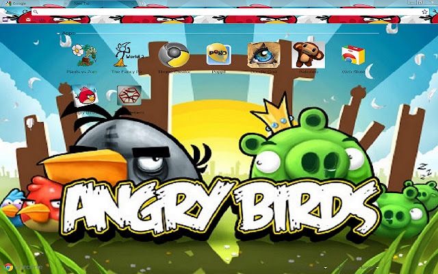 ANGRY BIRDS THEME  from Chrome web store to be run with OffiDocs Chromium online