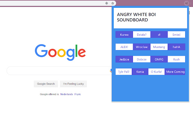 ANGRY WHITE BOI SOUNDBOARD  from Chrome web store to be run with OffiDocs Chromium online