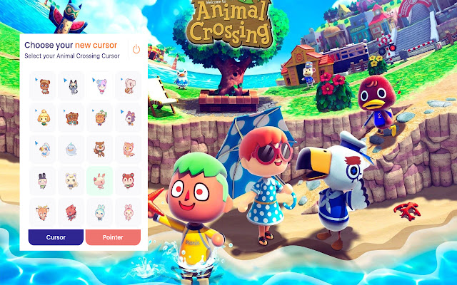 Animal Crossing Cursor  from Chrome web store to be run with OffiDocs Chromium online