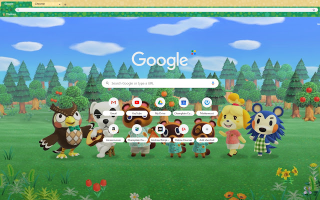 Animal Crossing Theme  from Chrome web store to be run with OffiDocs Chromium online