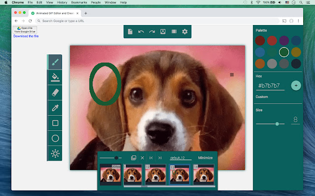 Animated GIF Editor and Creator  from Chrome web store to be run with OffiDocs Chromium online