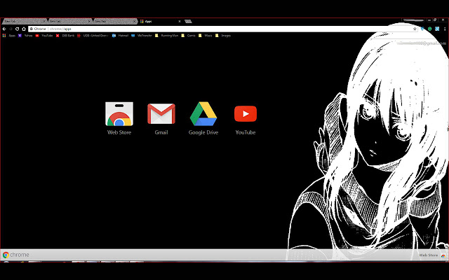 Anime Girl Black Theme 05  from Chrome web store to be run with OffiDocs Chromium online