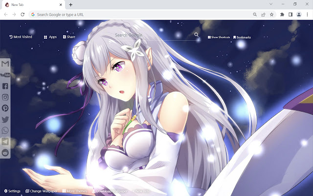 Anime Girl Wallpaper  from Chrome web store to be run with OffiDocs Chromium online