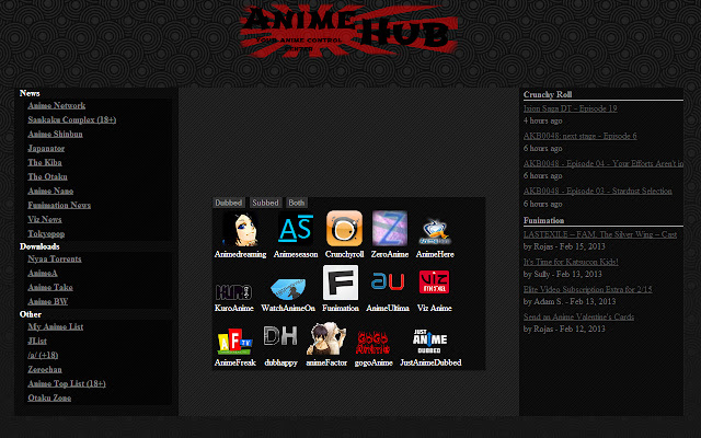 Anime Hub  from Chrome web store to be run with OffiDocs Chromium online