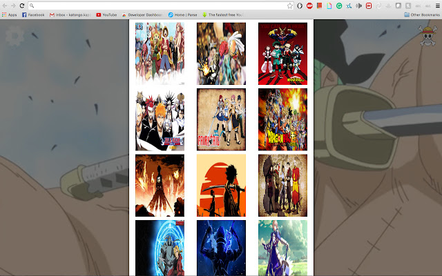 Anime Tab  from Chrome web store to be run with OffiDocs Chromium online