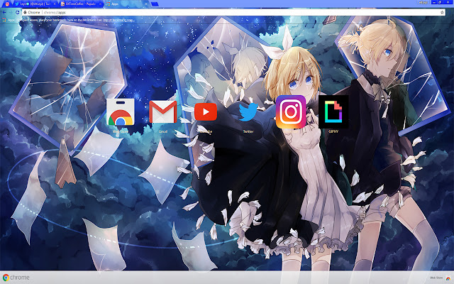 ANIME Vocaloid Kagamine Rin/Len | THEME 2018  from Chrome web store to be run with OffiDocs Chromium online