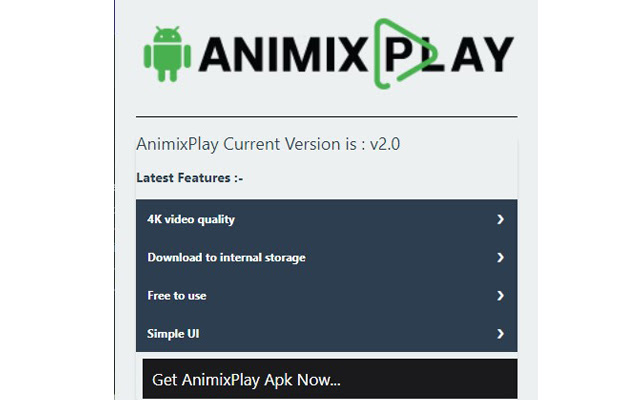 AnimixPlay For Android  from Chrome web store to be run with OffiDocs Chromium online