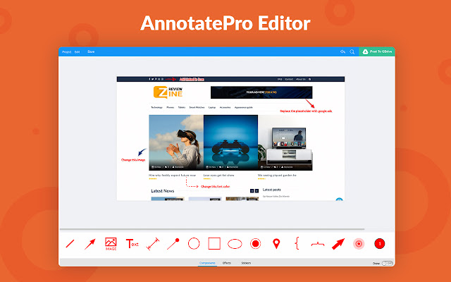 AnnotatePro GDrive  from Chrome web store to be run with OffiDocs Chromium online