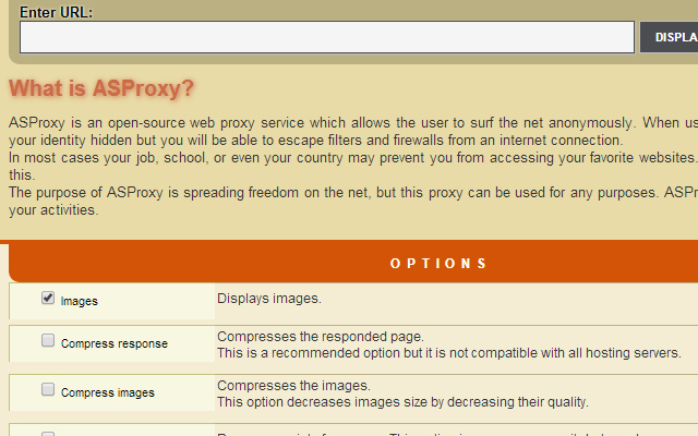 Anonymous Proxy Browser  from Chrome web store to be run with OffiDocs Chromium online