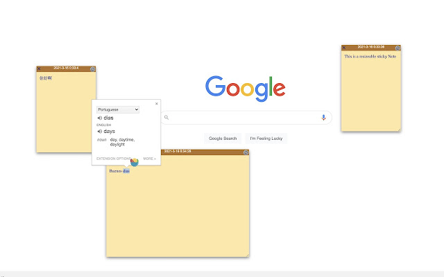 AnyPage Sticky Note  from Chrome web store to be run with OffiDocs Chromium online