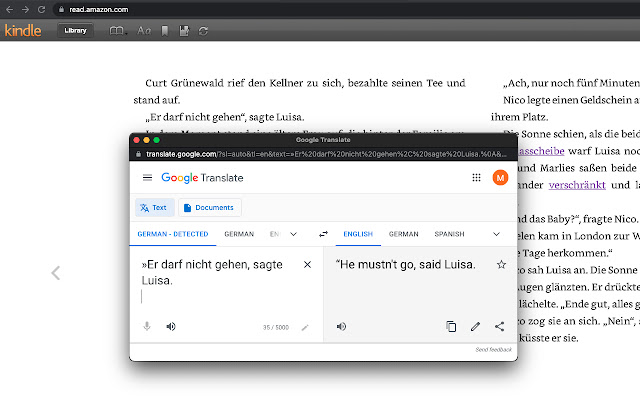 AnyTranslate  from Chrome web store to be run with OffiDocs Chromium online