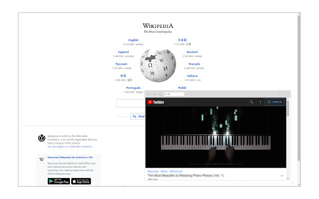 Anywhere Player for YouTube™  from Chrome web store to be run with OffiDocs Chromium online
