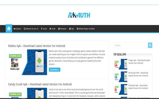 Apkauth  from Chrome web store to be run with OffiDocs Chromium online