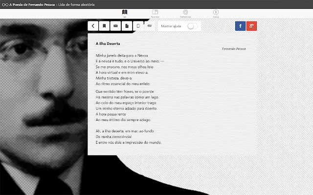 A Poesia de Fernando Pessoa  from Chrome web store to be run with OffiDocs Chromium online