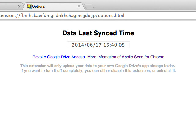 Apollo Sync for Chrome  from Chrome web store to be run with OffiDocs Chromium online