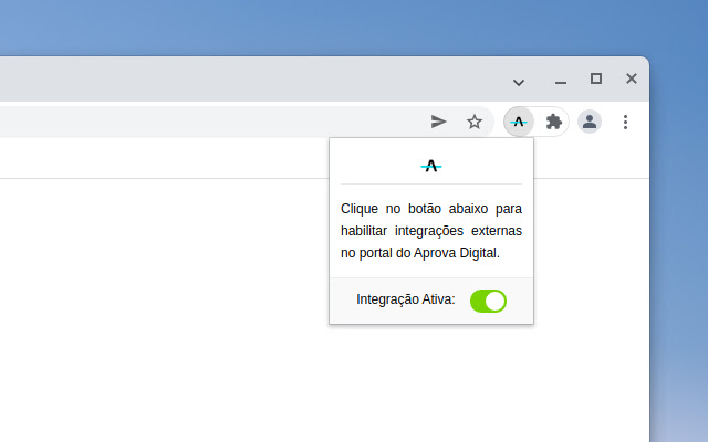 Aprova Digital Integrações  from Chrome web store to be run with OffiDocs Chromium online