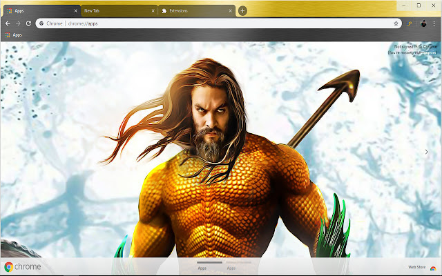 Aquaman from Atlantis Justice League Hero  from Chrome web store to be run with OffiDocs Chromium online