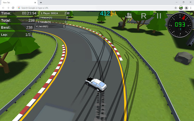 Arcade Car Racing Game  from Chrome web store to be run with OffiDocs Chromium online
