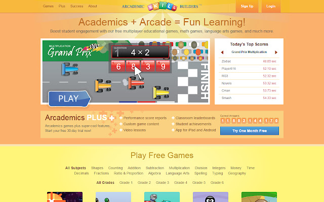 Arcademics  from Chrome web store to be run with OffiDocs Chromium online