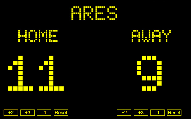 Ares Scoreboard  from Chrome web store to be run with OffiDocs Chromium online