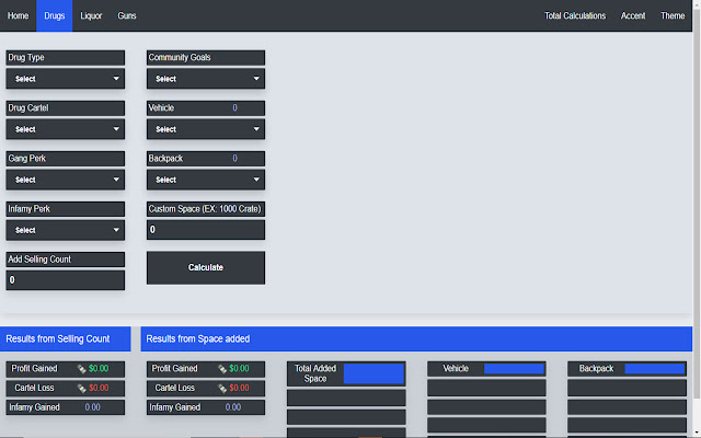 ARMA 3 ASYLUM Calculator  from Chrome web store to be run with OffiDocs Chromium online