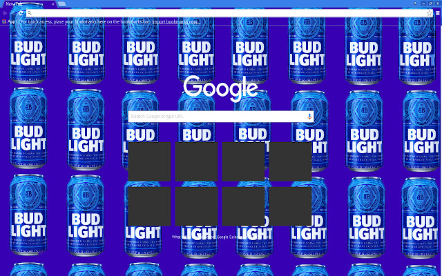 Artistic New Bud Light Theme  from Chrome web store to be run with OffiDocs Chromium online