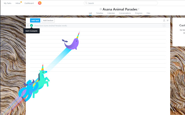 Asana Animal Parade  from Chrome web store to be run with OffiDocs Chromium online