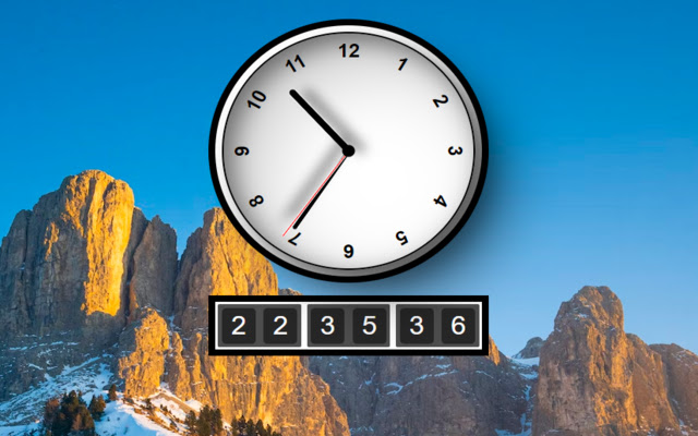 A Simple Clock  from Chrome web store to be run with OffiDocs Chromium online