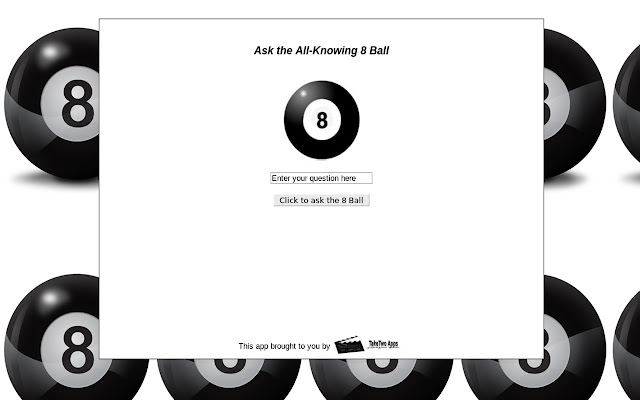 Ask the Magic 8 Ball  from Chrome web store to be run with OffiDocs Chromium online