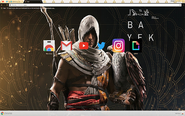 Assassins Creed: Origins | Bayek 1920X1080  from Chrome web store to be run with OffiDocs Chromium online