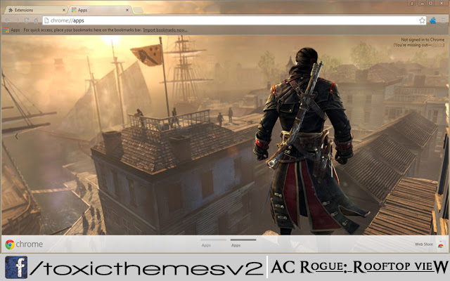 Assassins Creed Rogue Rooftop View  from Chrome web store to be run with OffiDocs Chromium online