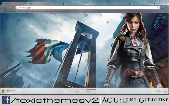 Assassins Creed Unity Elise Guillotine  from Chrome web store to be run with OffiDocs Chromium online