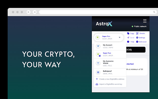 AstraX  from Chrome web store to be run with OffiDocs Chromium online