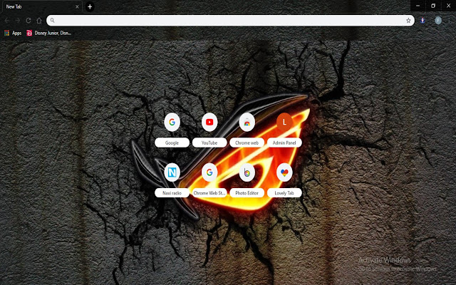 Asus Rog Theme  from Chrome web store to be run with OffiDocs Chromium online