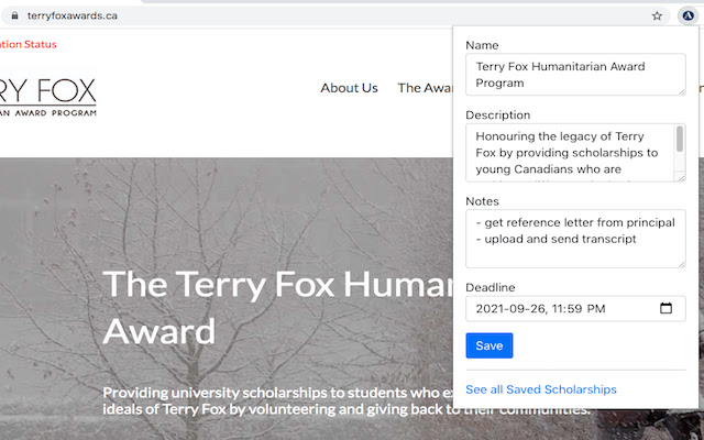 Atila Scholarship Helper  from Chrome web store to be run with OffiDocs Chromium online