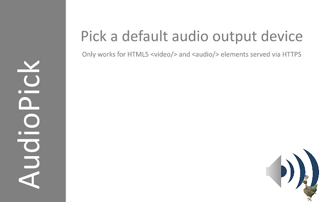 AudioPick  from Chrome web store to be run with OffiDocs Chromium online