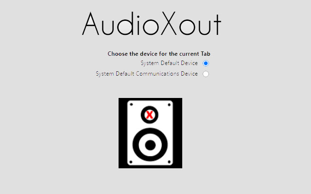 AudioXout  from Chrome web store to be run with OffiDocs Chromium online